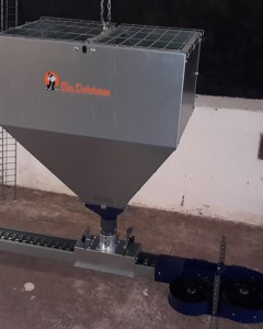 Feed hopper 170L w/weighing function MaleChain